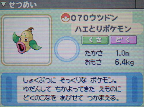 ウツドン プラチナ ポケモンずかん