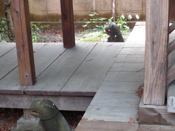 熊野神社（国母）のはじめ狛犬