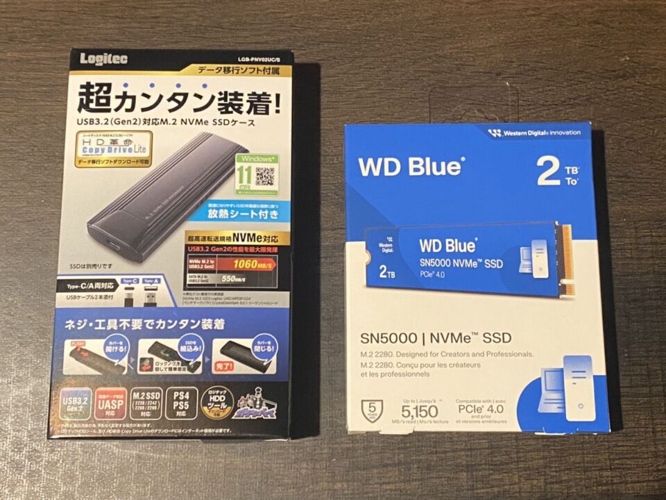 M.2 SSDの換装(Western Digital SN5000 NVMe WDS200T4B0E-EC)