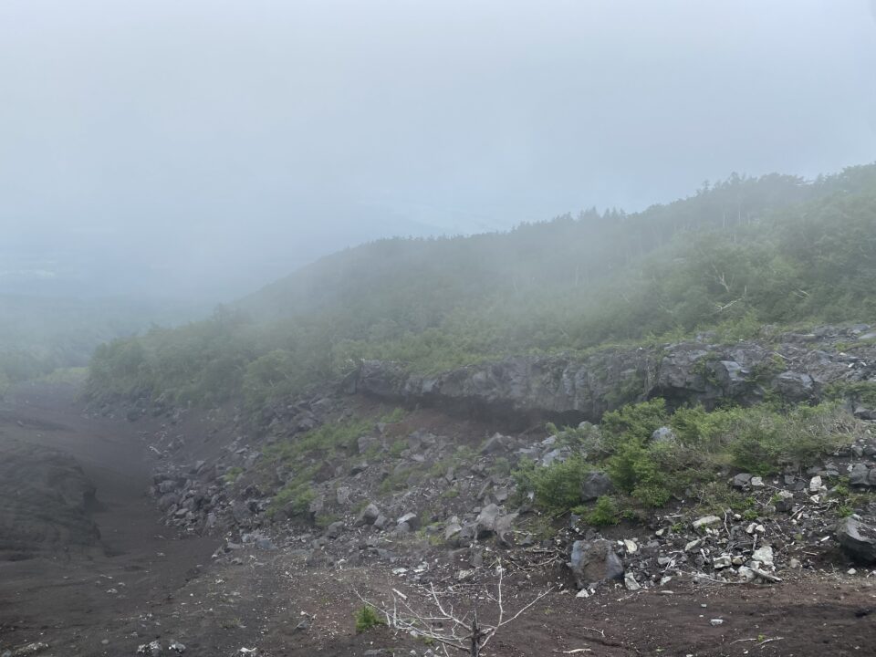 富士山　五合目 霧