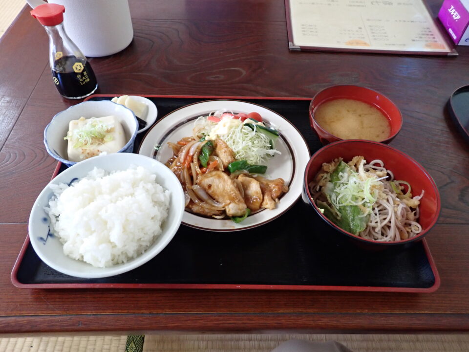 生姜焼き定食 三宅島