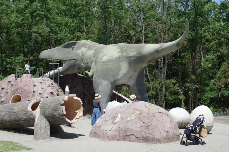 双葉水辺公園 恐竜 ティラノザウルス ふたばちゃん